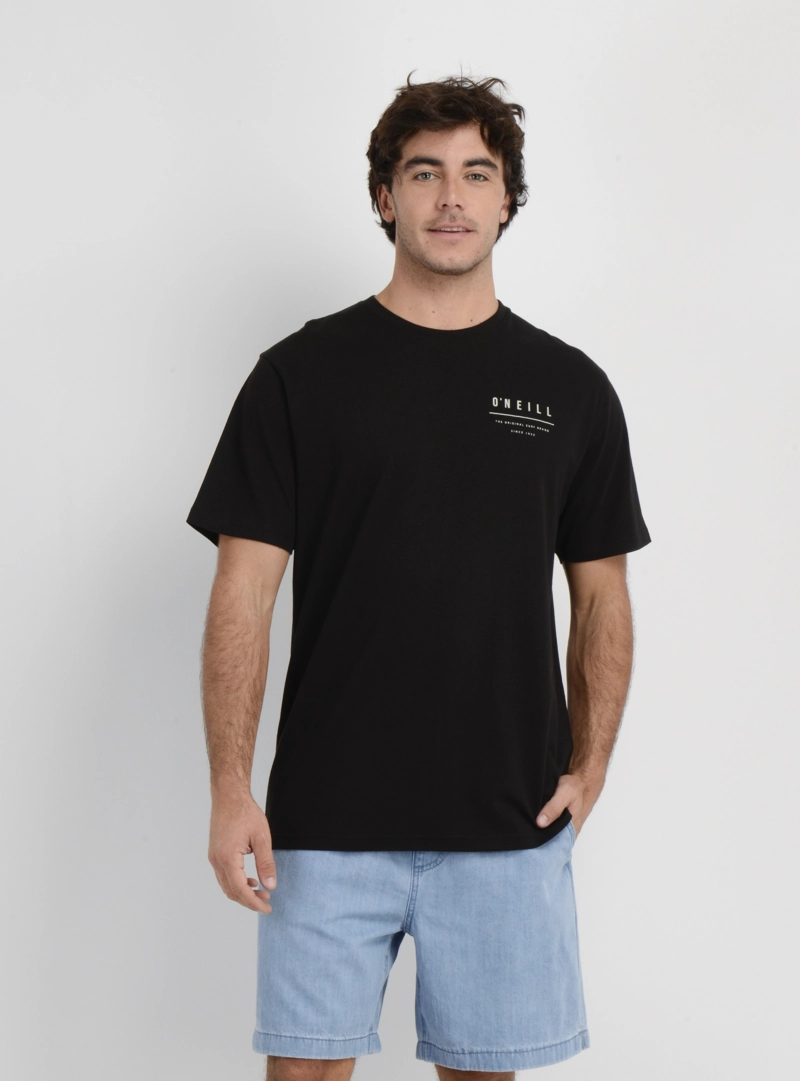 POLERA MANGA CORTA SURF SESH  NEGRO - 1