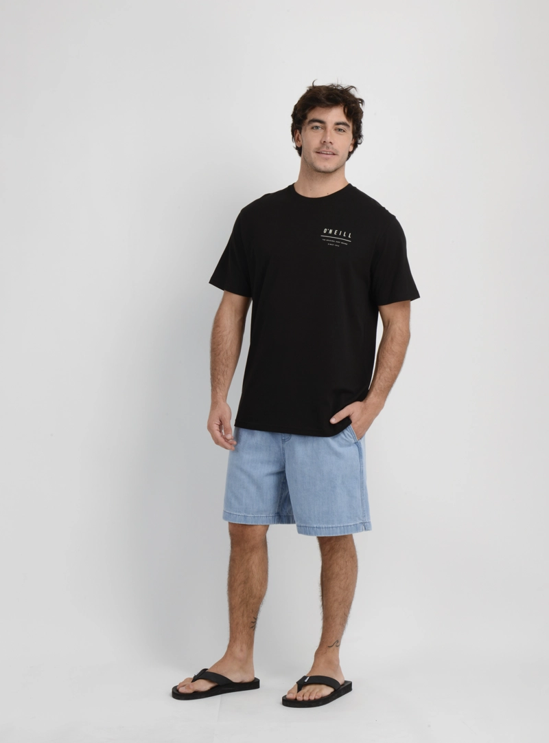 POLERA MANGA CORTA SURF SESH  NEGRO - 3