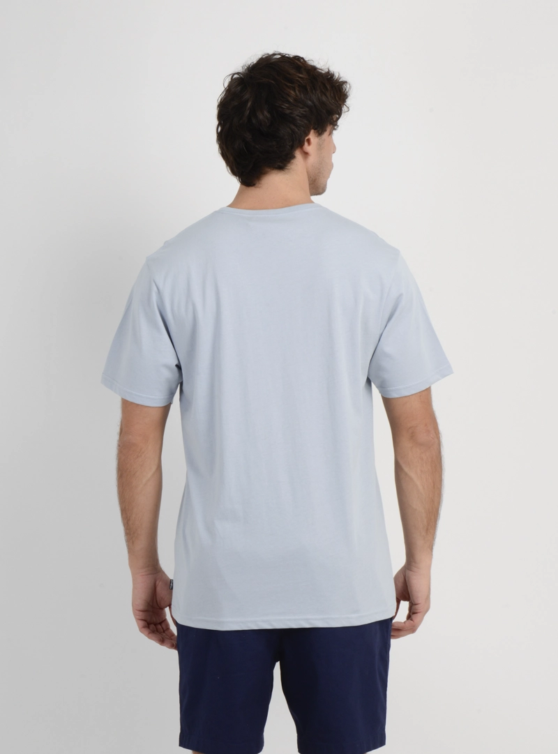 POLERA MANGA CORTA LINER  AZUL CLARO - 2