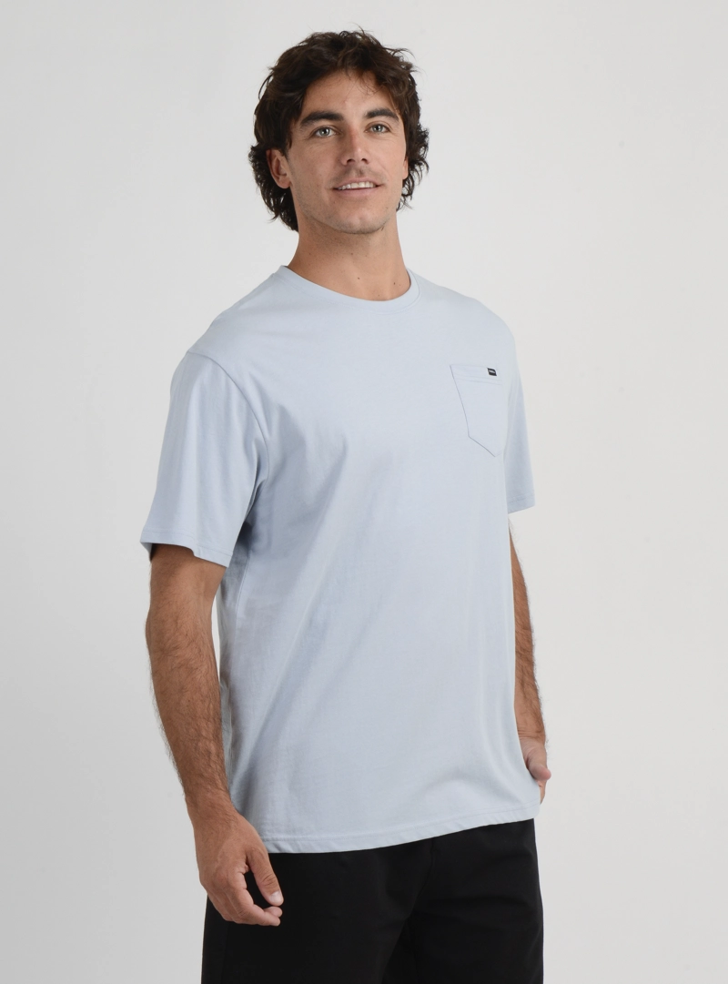POLERA MANGA CORTA EAST CLIFF II AZUL CLARO - 4