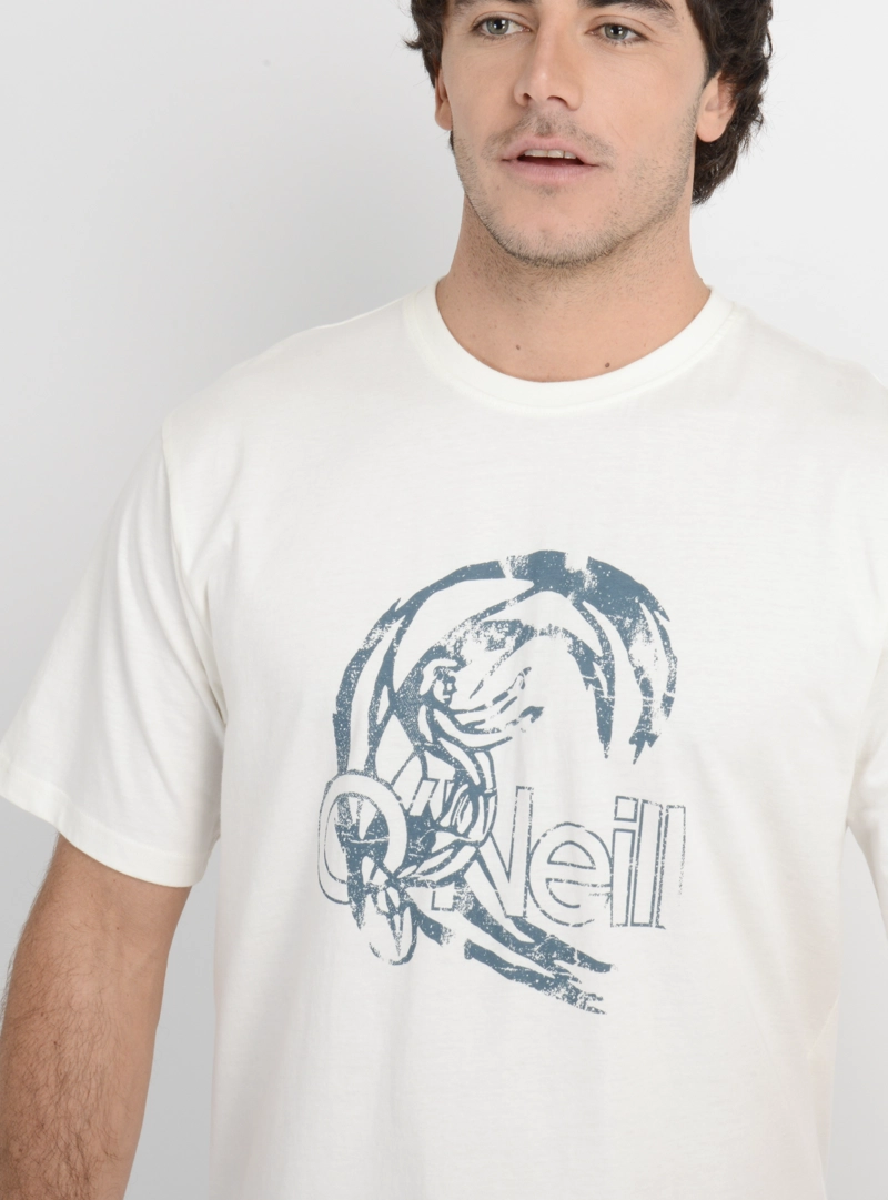 POLERA MANGA CORTA OG CIRCLE SURFER  BEIGE CLARO - 5