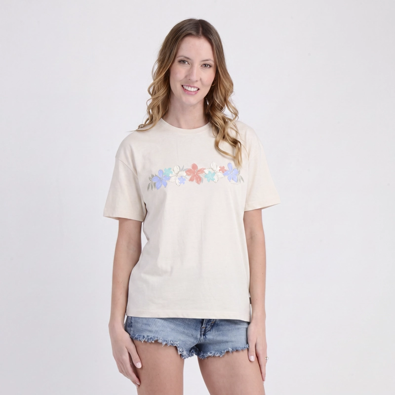 POLERA MANGA CORTA ROSALIE  BEIGE CLARO - 4