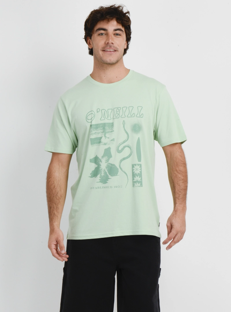 POLERA MANGA CORTA KITCHEN SINK  VERDE CLARO - 1