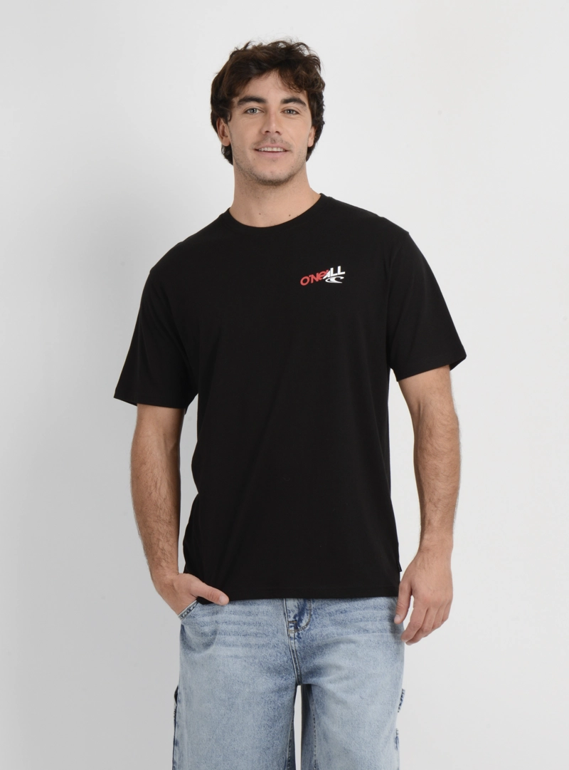POLERA MANGA CORTA ART 90'S NEGRO - 1