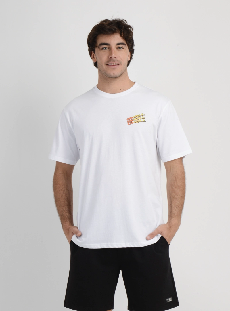 POLERA MANGA CORTA CIRCLE FREAK  BLANCO - 1