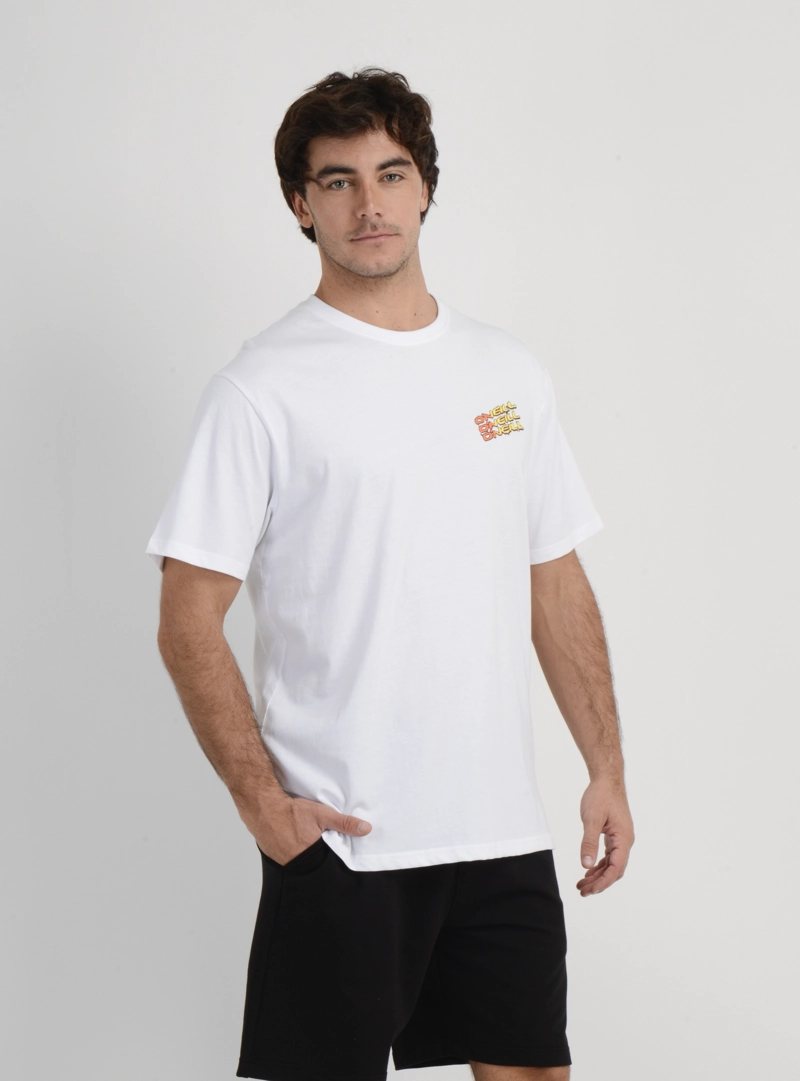 POLERA MANGA CORTA CIRCLE FREAK  BLANCO - 4