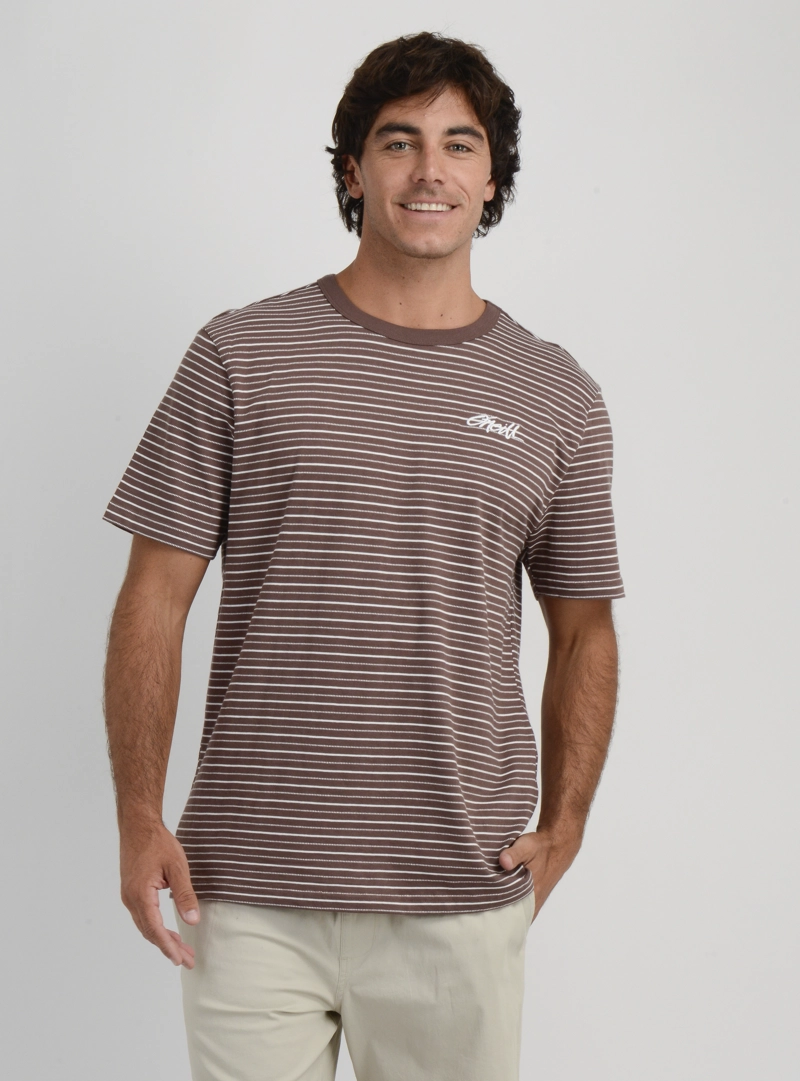 POLERA MANGA CORTA BROCKTON II CAFE OSCURO - 1