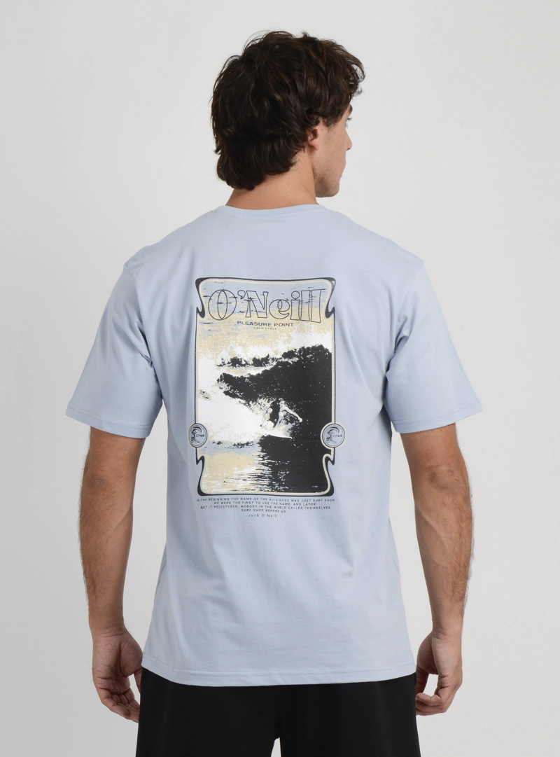 POLERA MANGA CORTA OG 7O'S  AZUL CLARO - 2