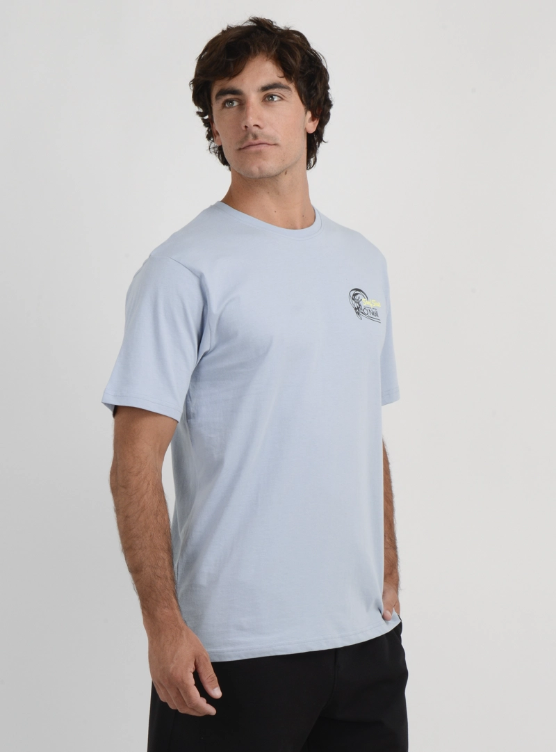 POLERA MANGA CORTA OG 7O'S  AZUL CLARO - 4