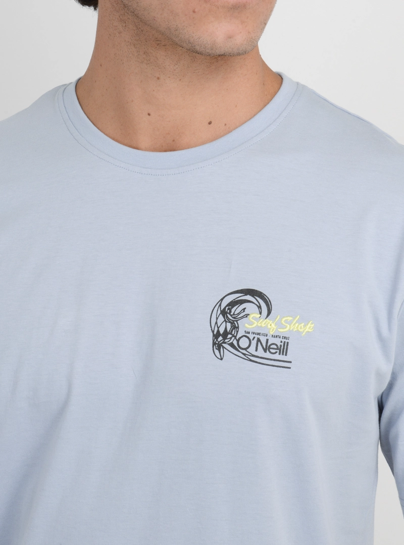 POLERA MANGA CORTA OG 7O'S  AZUL CLARO - 5