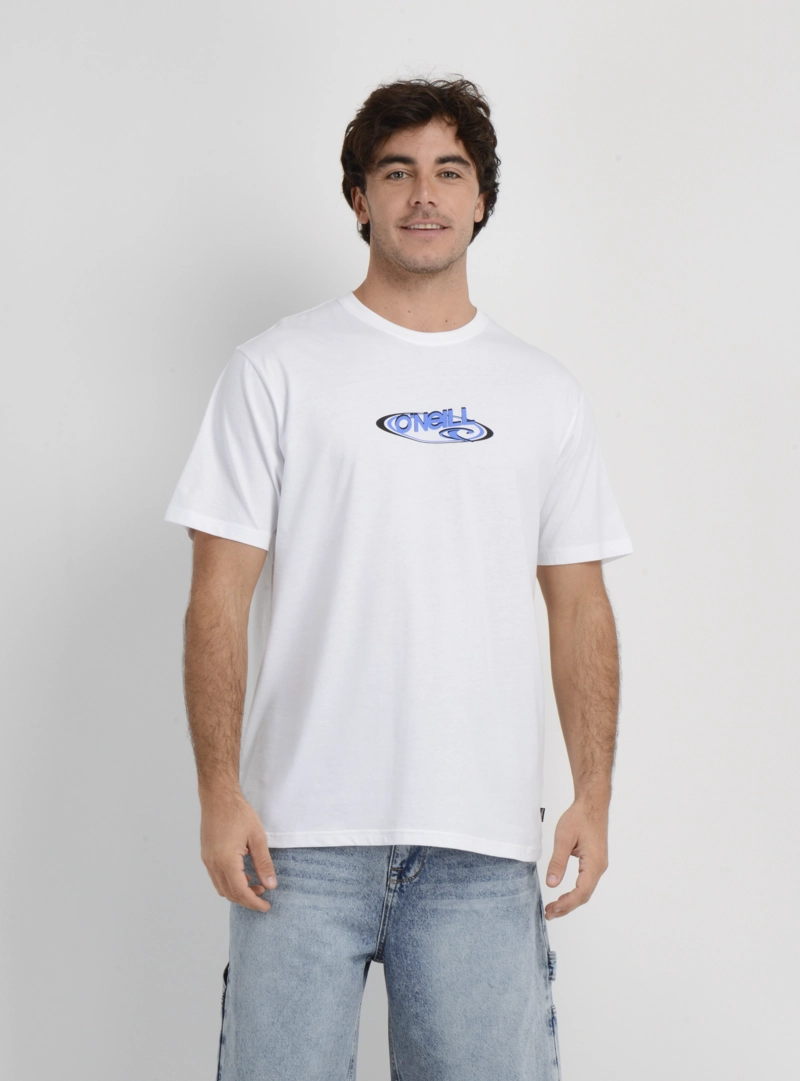 POLERA MANGA CORTA BOARD 90'S BLANCO - 1