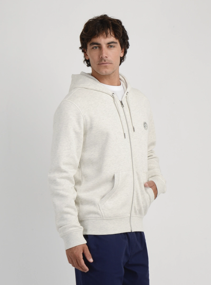 POLERON OG BADGE HOODIE  BEIGE CLARO - 4