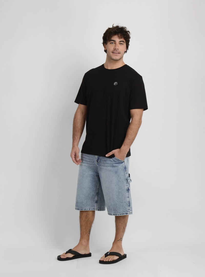 POLERA MANGA CORTA OG BADGE  NEGRO - 3