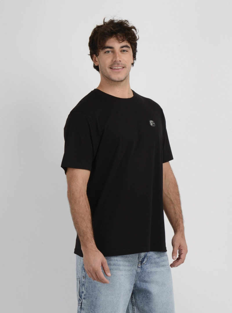 POLERA MANGA CORTA OG BADGE  NEGRO - 4
