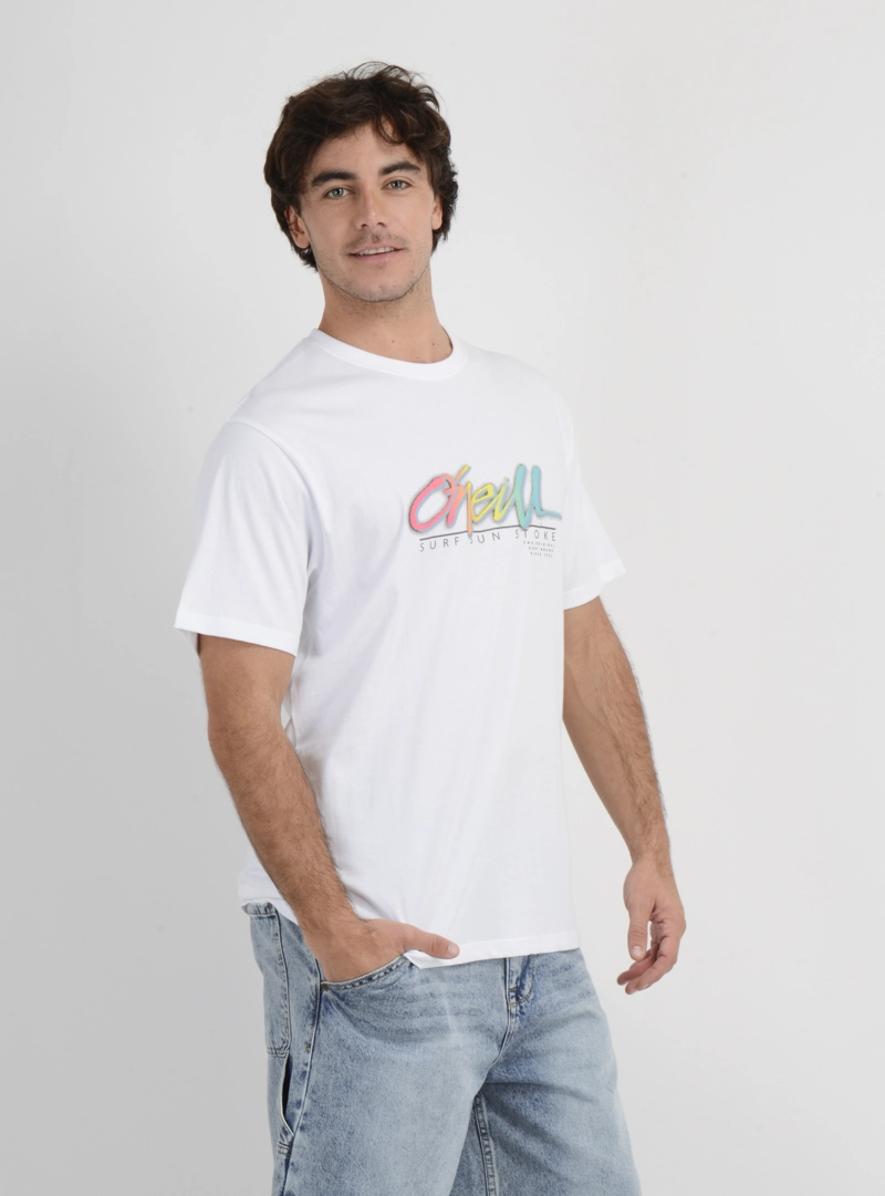 POLERA MANGA CORTA KEYS FL  BLANCO - 4
