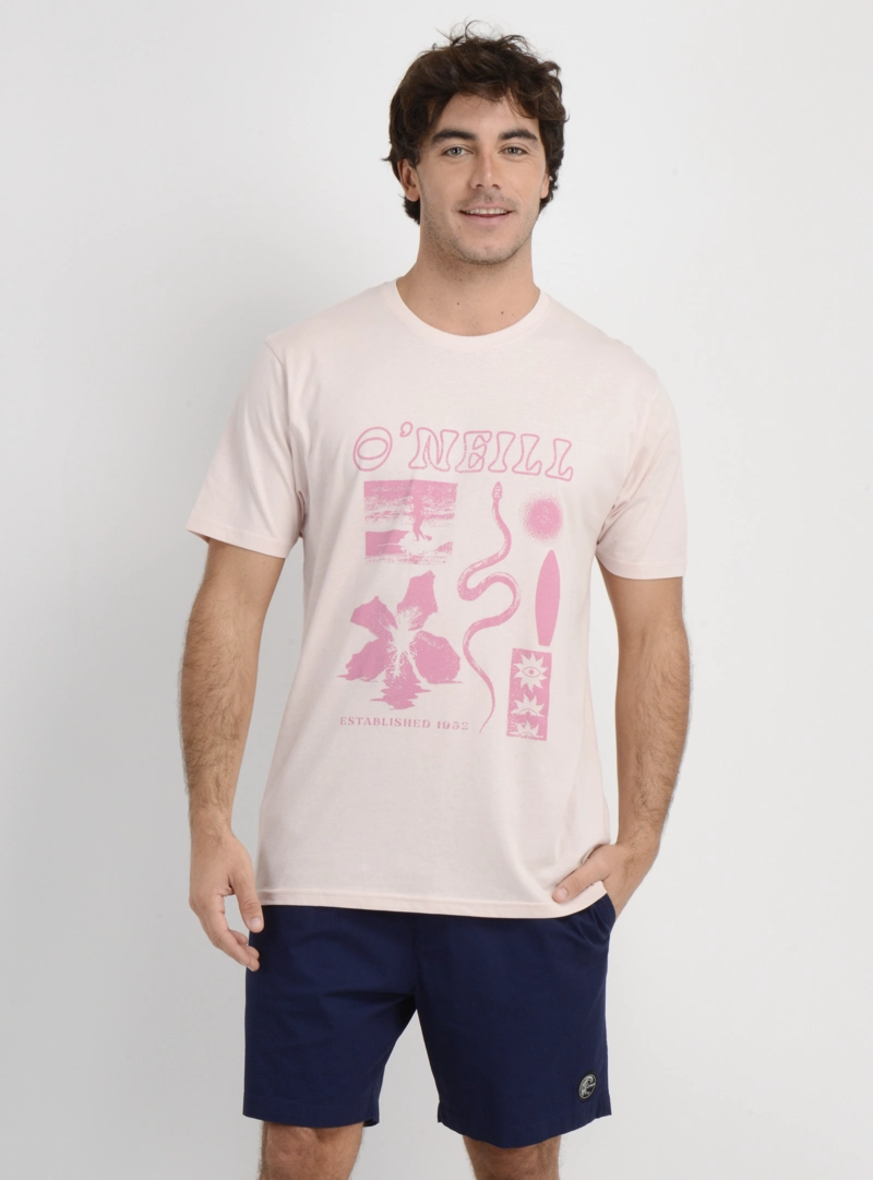 POLERA MANGA CORTA KITCHEN SINK  ROSADO CLARO - 1