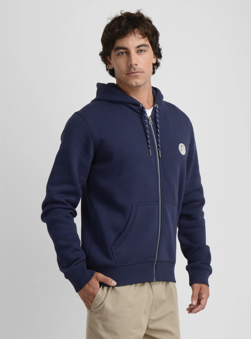 POLERON OG BADGE HOODIE  AZUL OSCURO - 4