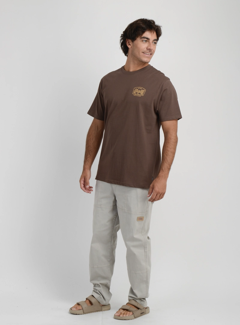POLERA MANGA CORTA LOCK SMITH  CAFE  OSCURO - 3