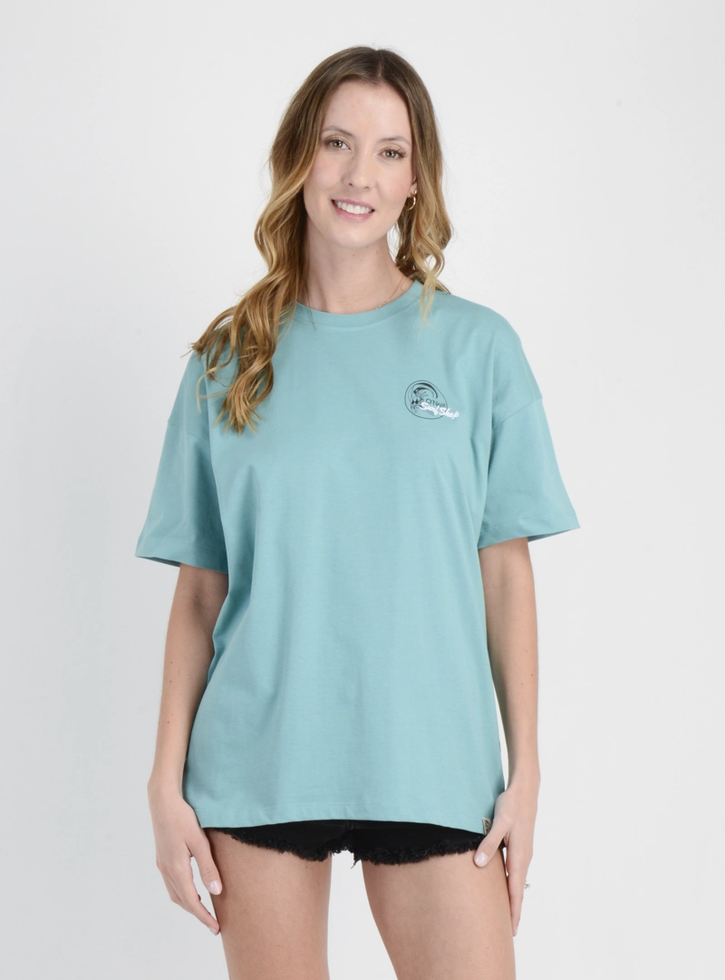 POLERA MANGA CORTA OG VINTAGE VERDE - 1
