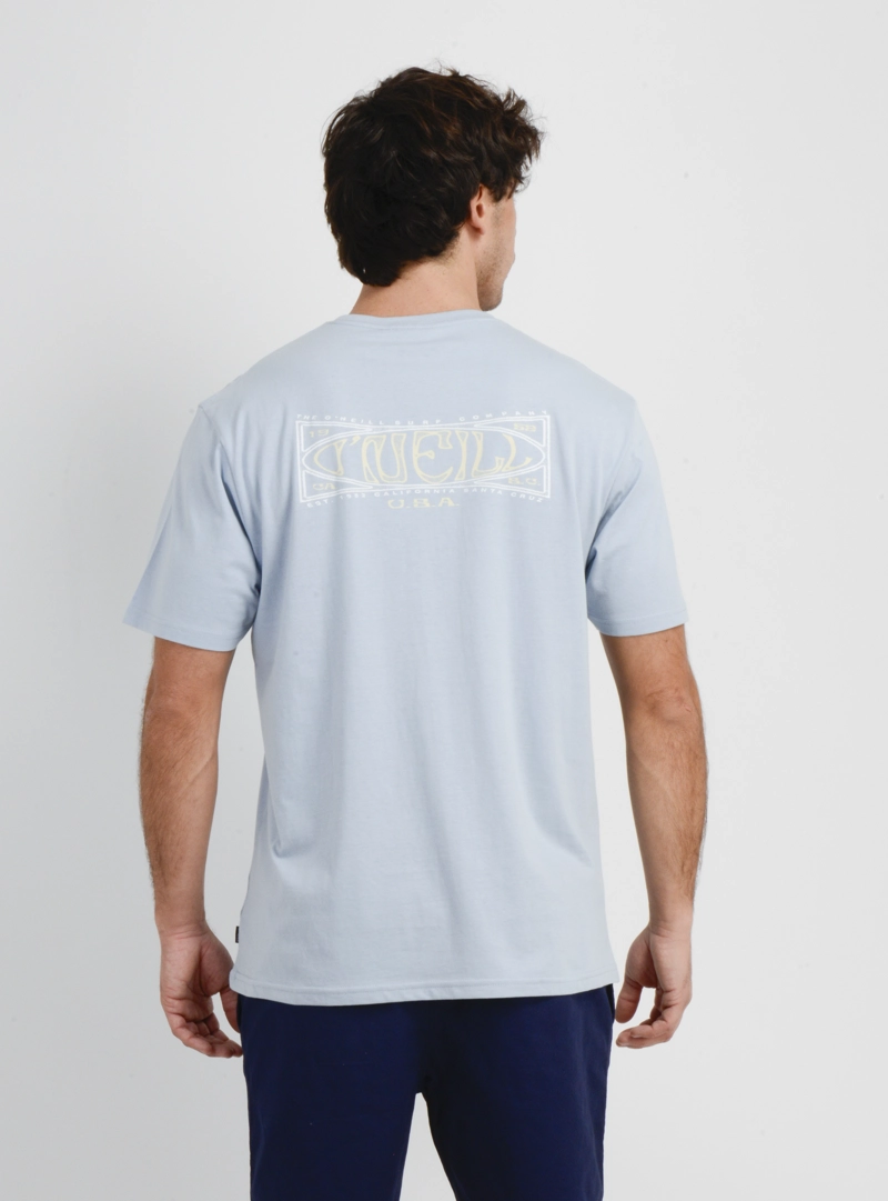 POLERA MANGA CORTA BOX BOARD  AZUL CLARO - 2