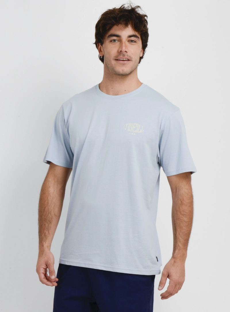 POLERA MANGA CORTA BOX BOARD  AZUL CLARO - 3