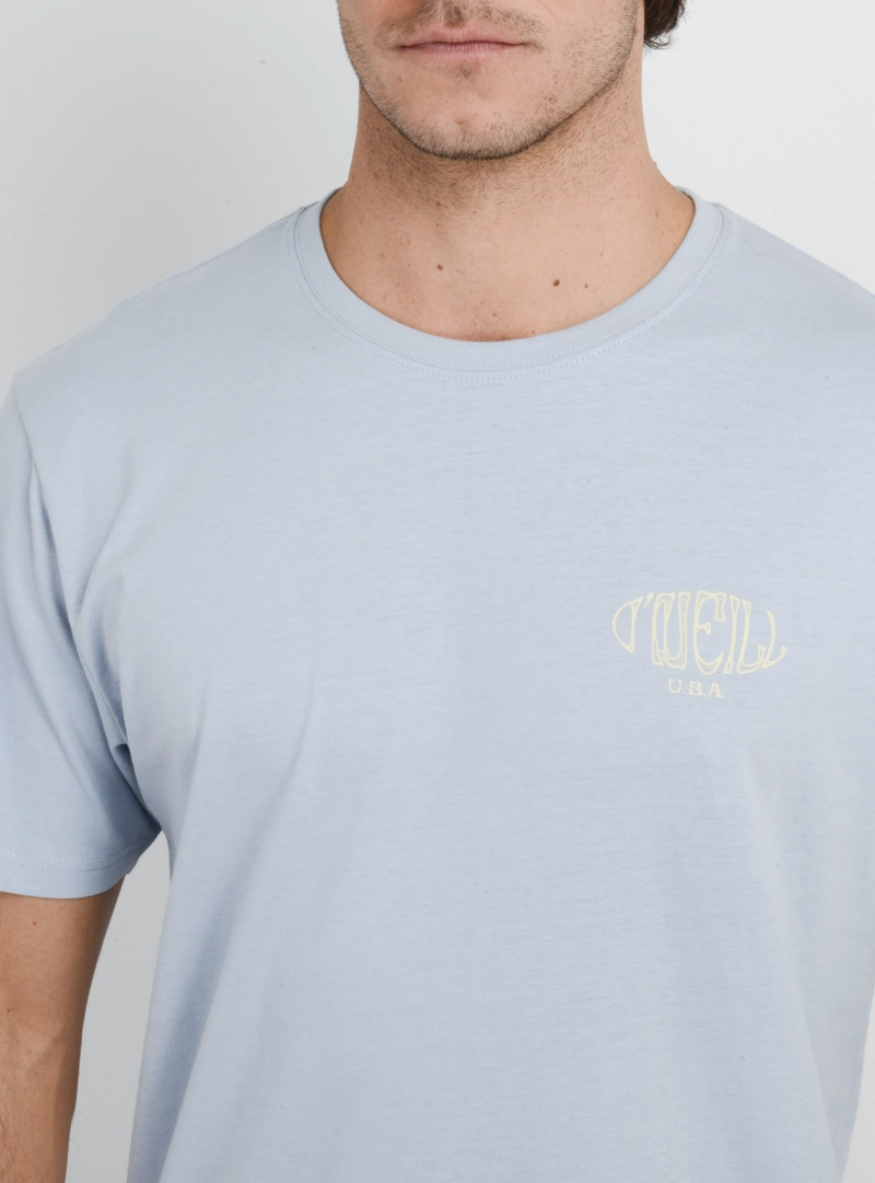 POLERA MANGA CORTA BOX BOARD  AZUL CLARO - 5