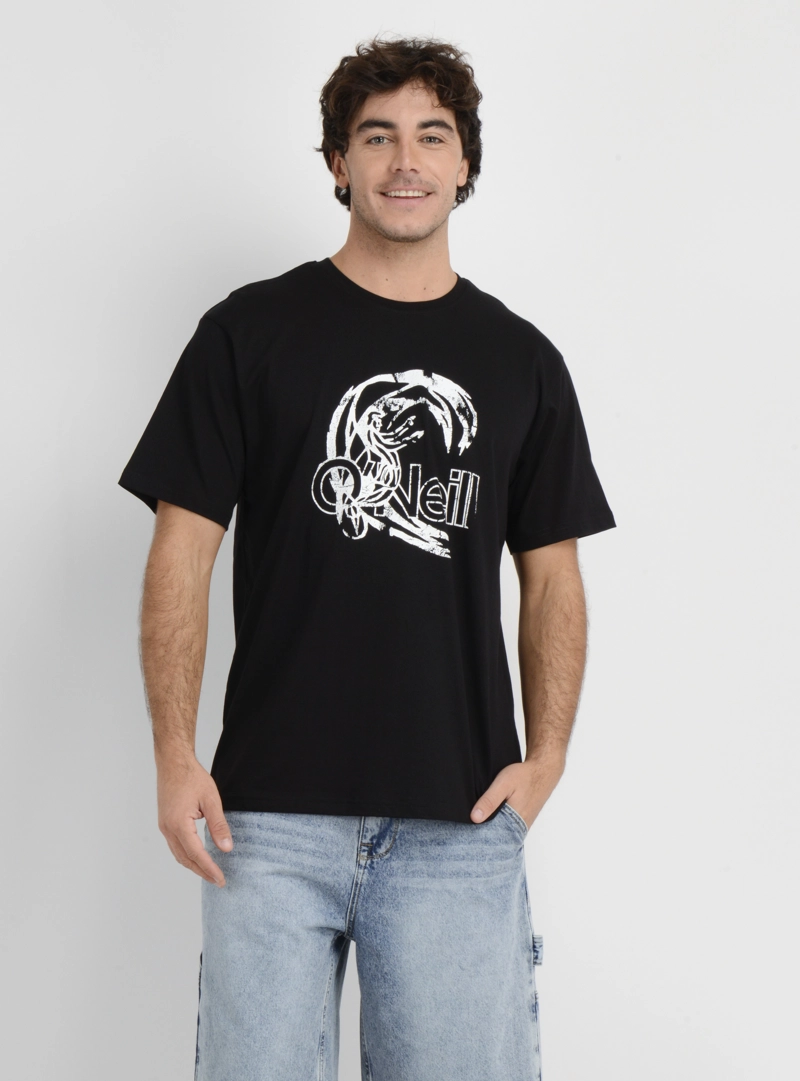 POLERA MANGA CORTA OG CIRCLE SURFER  NEGRO - 1