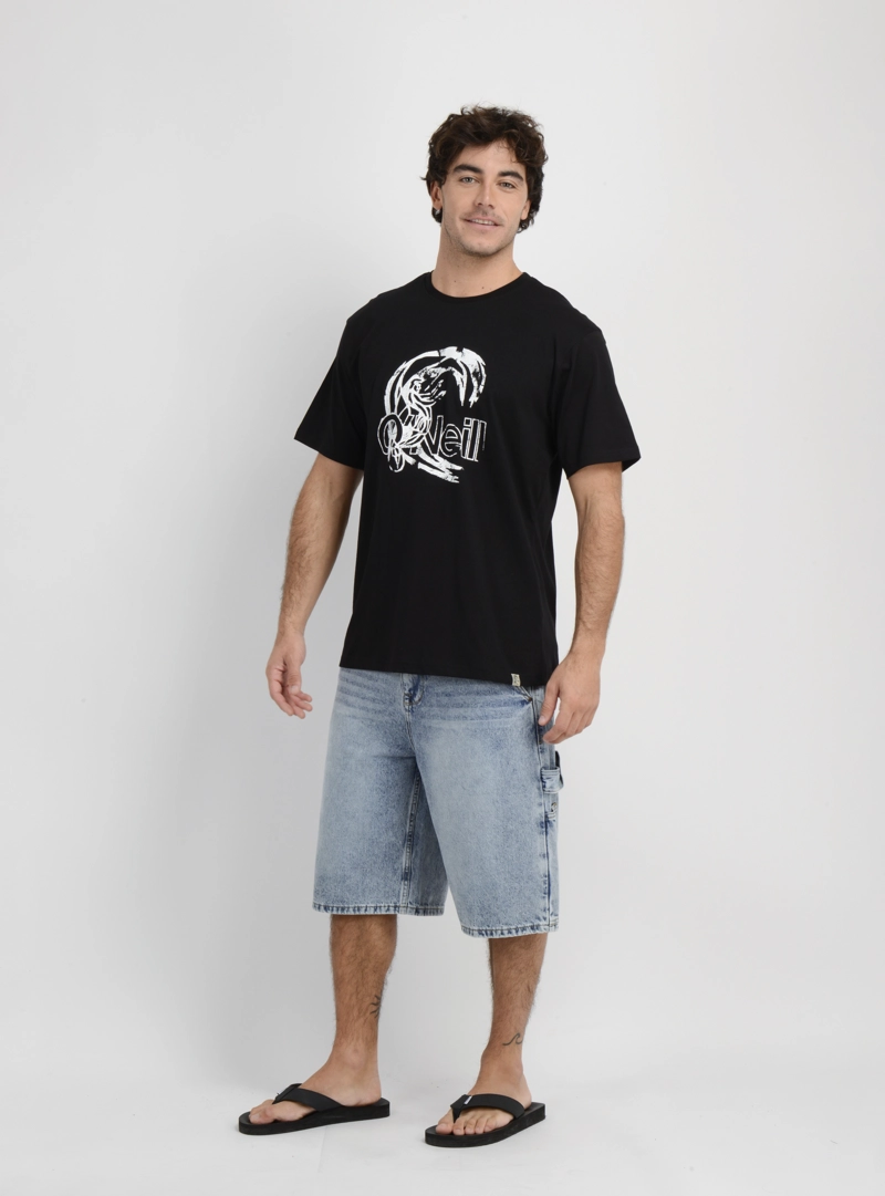 POLERA MANGA CORTA OG CIRCLE SURFER  NEGRO - 3