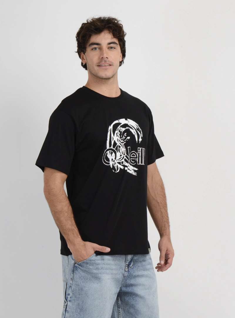POLERA MANGA CORTA OG CIRCLE SURFER  NEGRO - 4