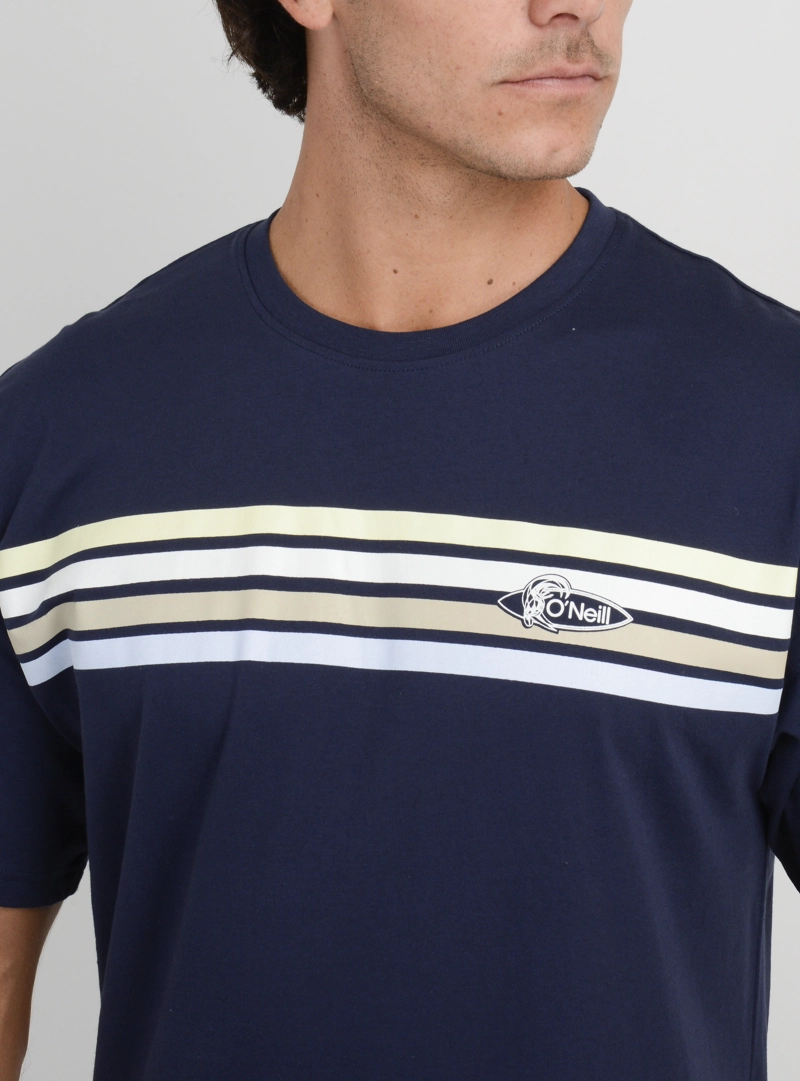 POLERA MANGA CORTA OG STRIPE  AZUL OSCURO - 5