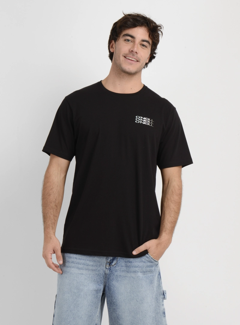 POLERA MANGA CORTA TRIPLE STACK  NEGRO - 1