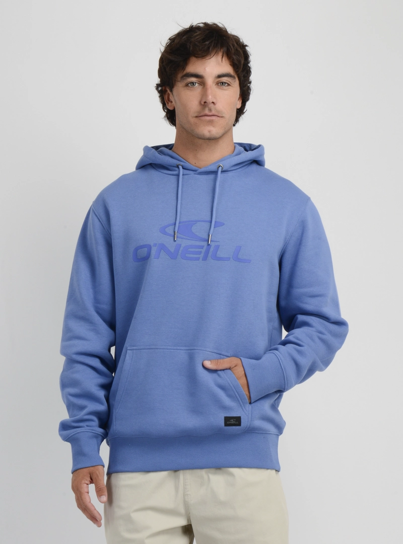 POLERON LOGO HOODIE II AZUL - 1
