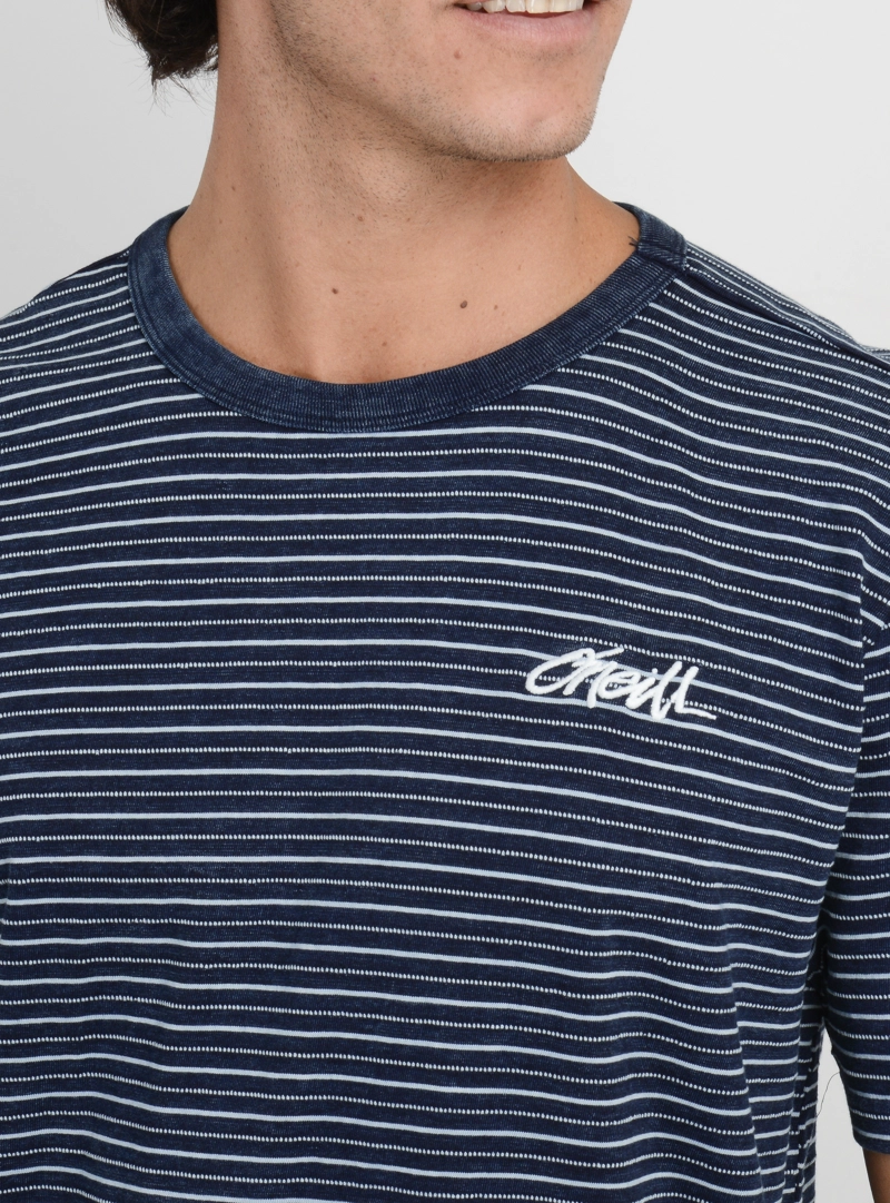POLERA MANGA CORTA BROCKTON II AZUL OSCURO - 5