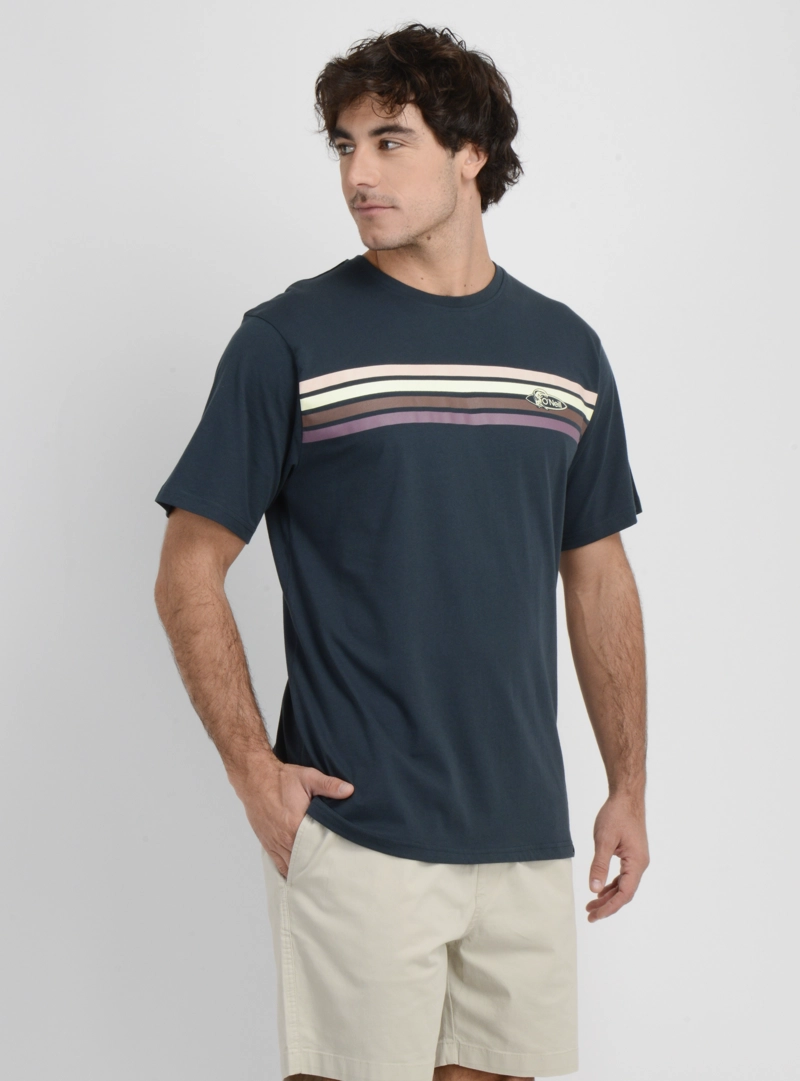 POLERA MANGA CORTA OG STRIPE  VERDE OSCURO - 4