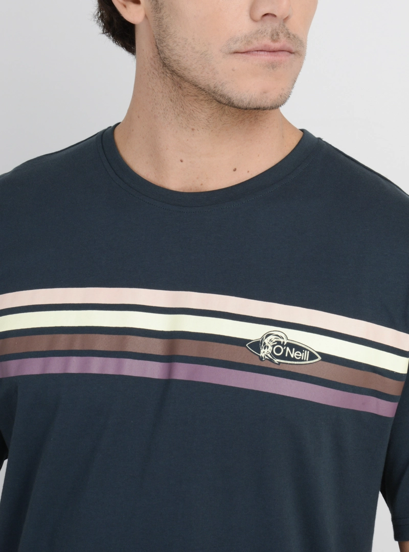 POLERA MANGA CORTA OG STRIPE  VERDE OSCURO - 5