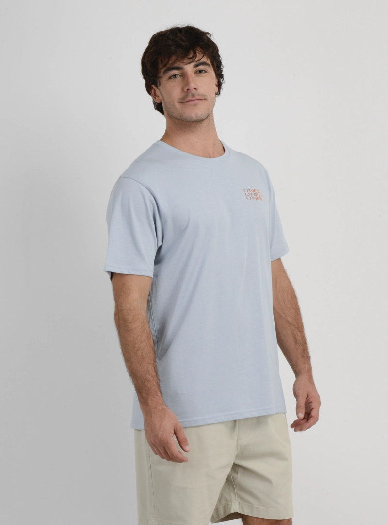 POLERA MANGA CORTA TRIPLE STACK  AZUL CLARO - 4