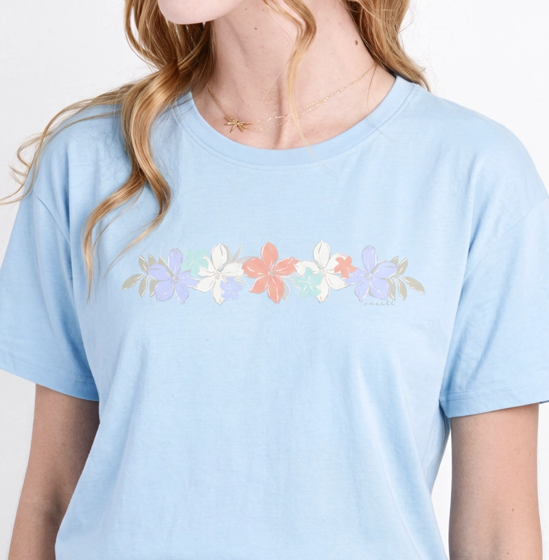 POLERA MANGA CORTA ROSALIE  AZUL CLARO - 5
