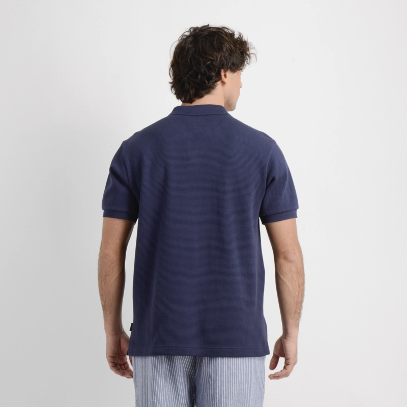 POLERA TEJIDA MANGA CORTA RIVERA II AZUL OSCURO - 2