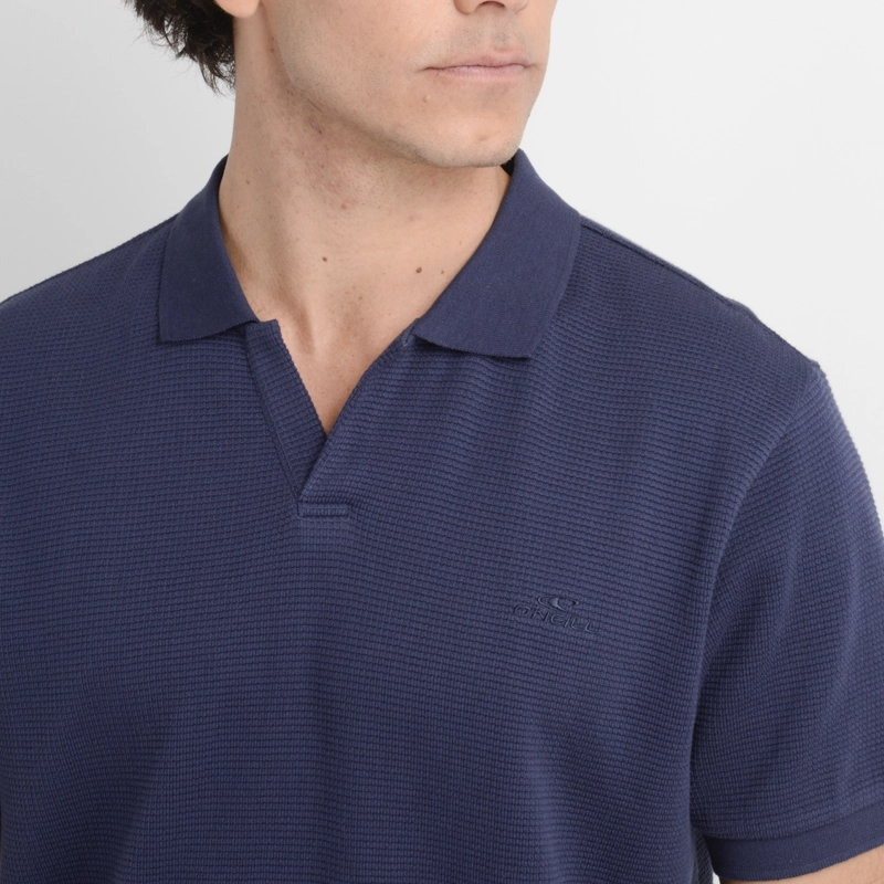 POLERA TEJIDA MANGA CORTA RIVERA II AZUL OSCURO - 5