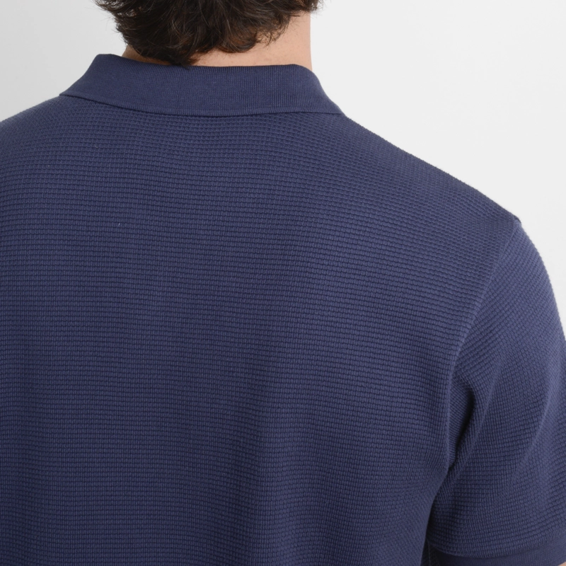 POLERA TEJIDA MANGA CORTA RIVERA II AZUL OSCURO - 6