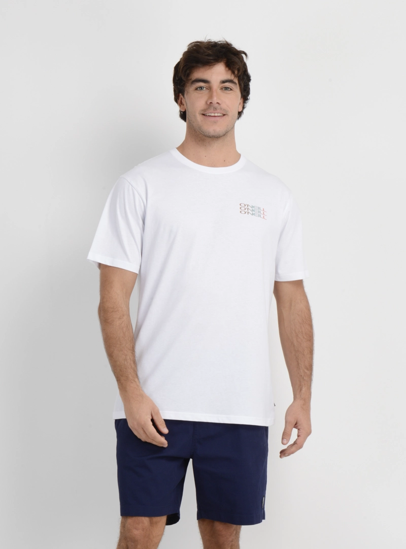 POLERA MANGA CORTA TRIPLE STACK  BLANCO - 1