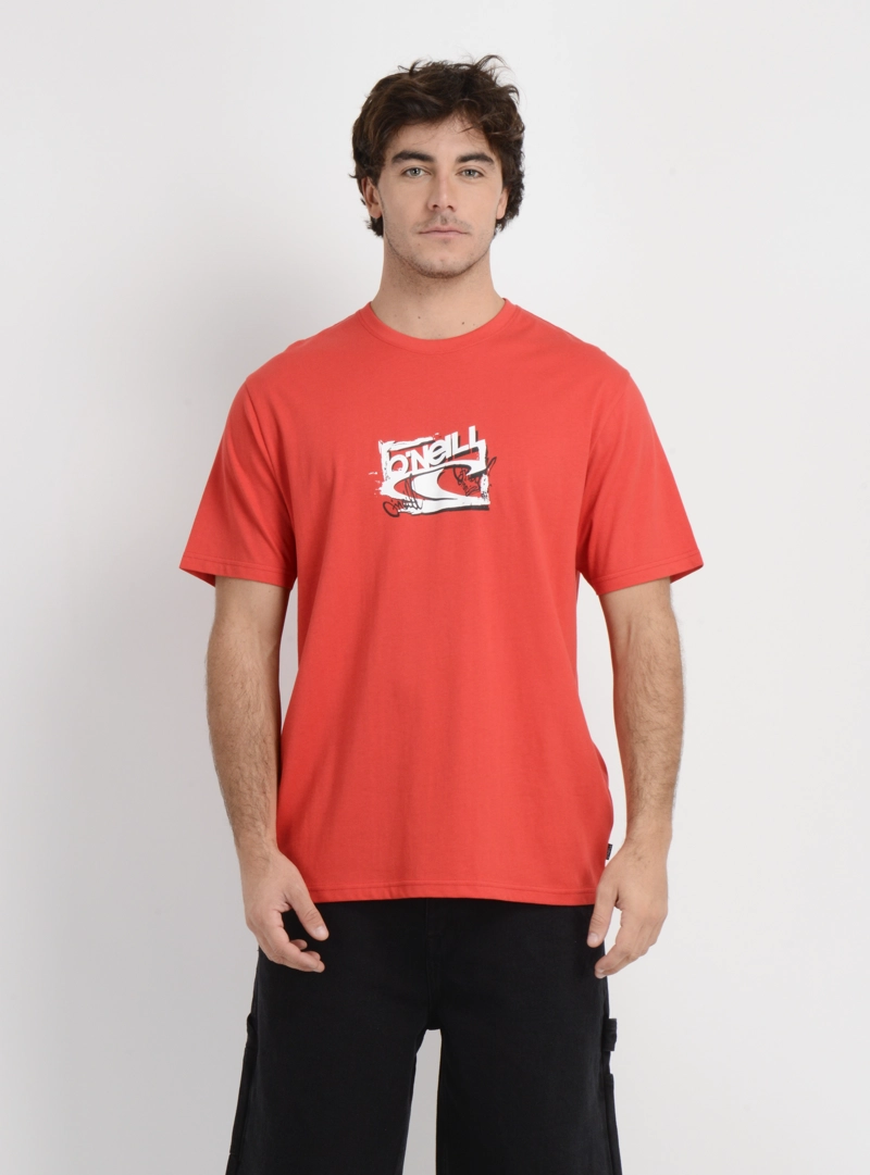 POLERA MANGA CORTA ESSENTIAL 90'S  ROJO - 2