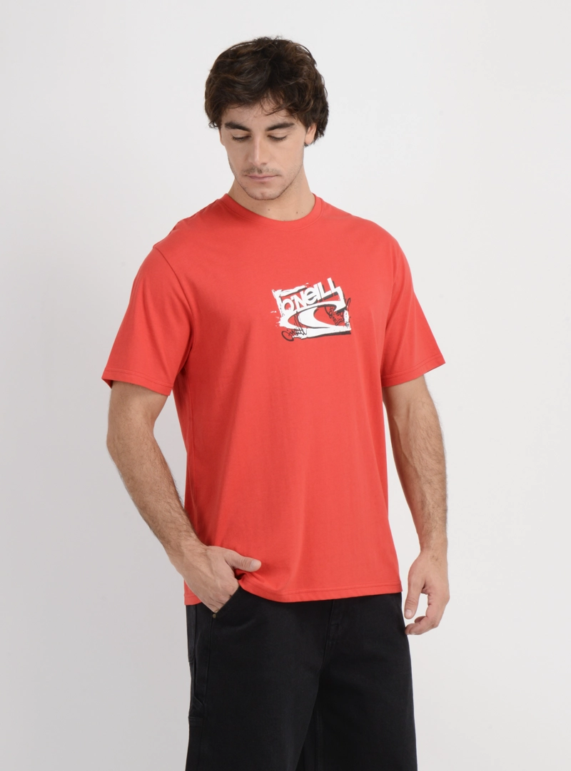 POLERA MANGA CORTA ESSENTIAL 90'S  ROJO - 4