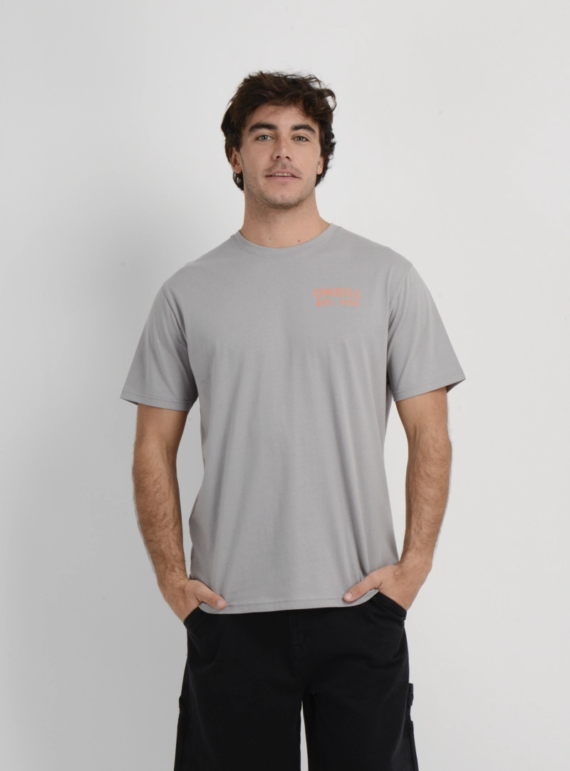 POLERA MANGA CORTA VEER GRIS OSCURO - 1