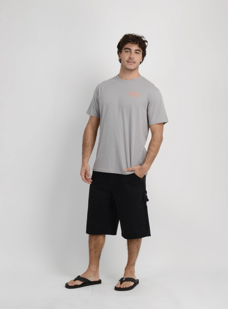 POLERA MANGA CORTA VEER GRIS OSCURO - 3