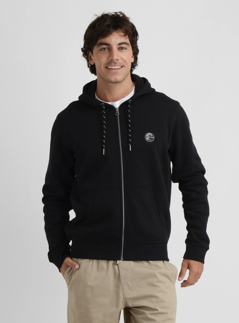 POLERON OG BADGE HOODIE  NEGRO - 1