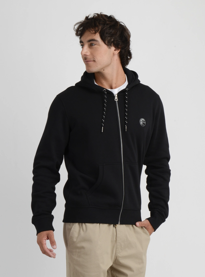 POLERON OG BADGE HOODIE  NEGRO - 4