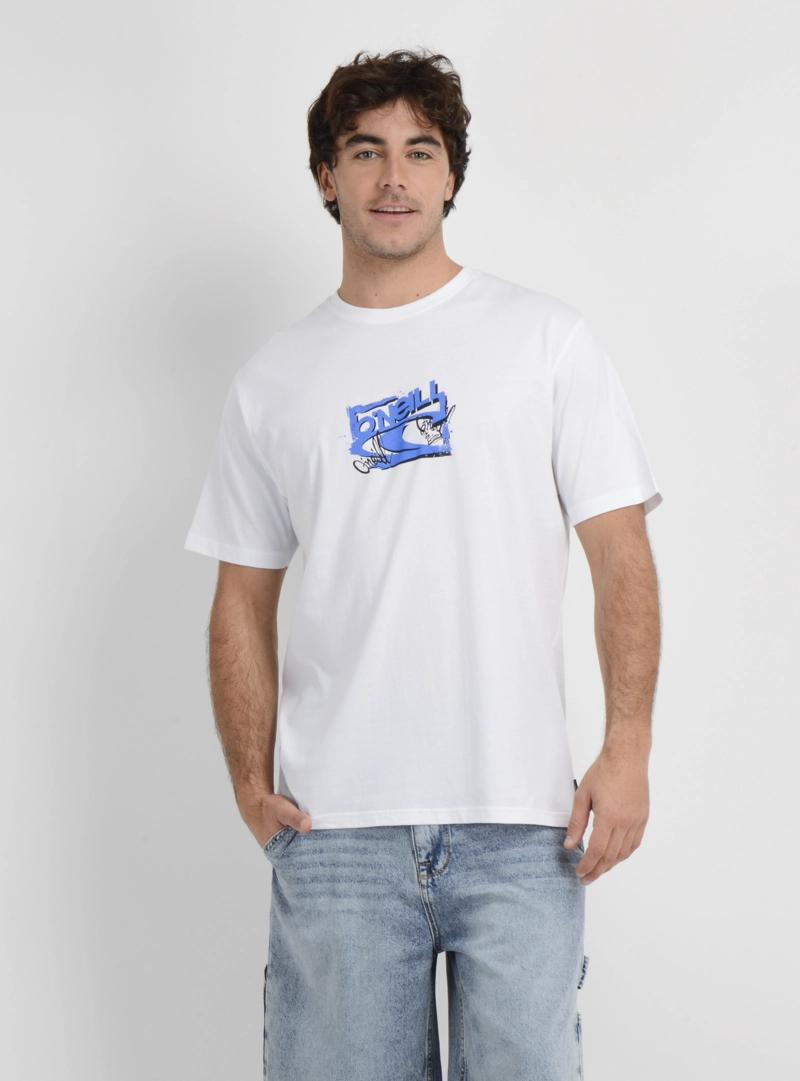 POLERA MANGA CORTA ESSENTIAL 90'S  BLANCO - 1