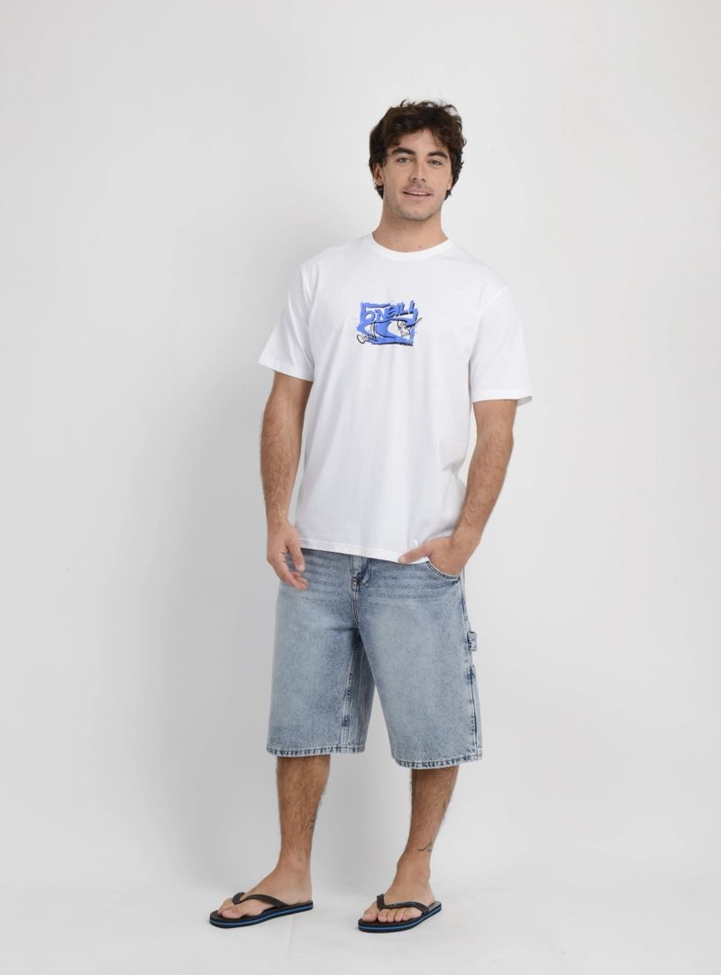 POLERA MANGA CORTA ESSENTIAL 90'S  BLANCO - 3