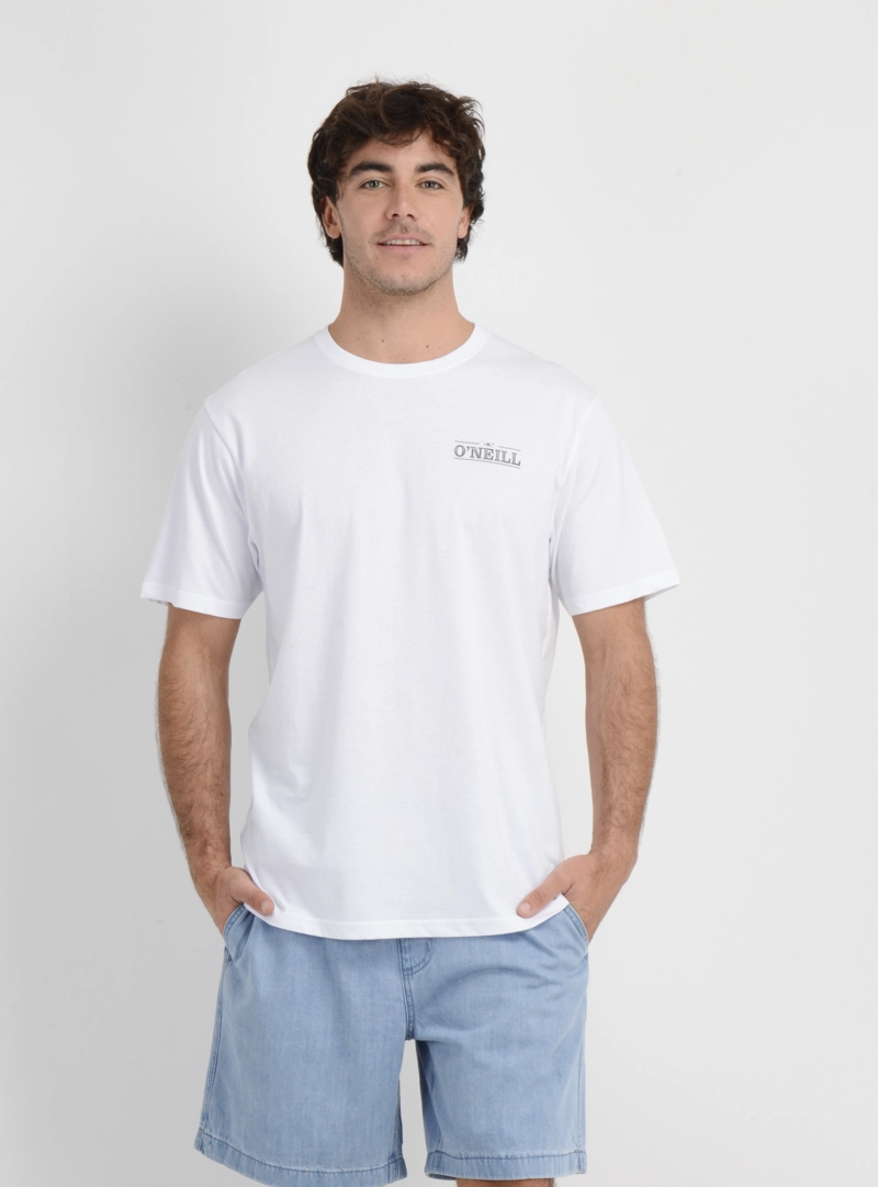 POLERA MANGA CORTA BLOCK  BLANCO - 1